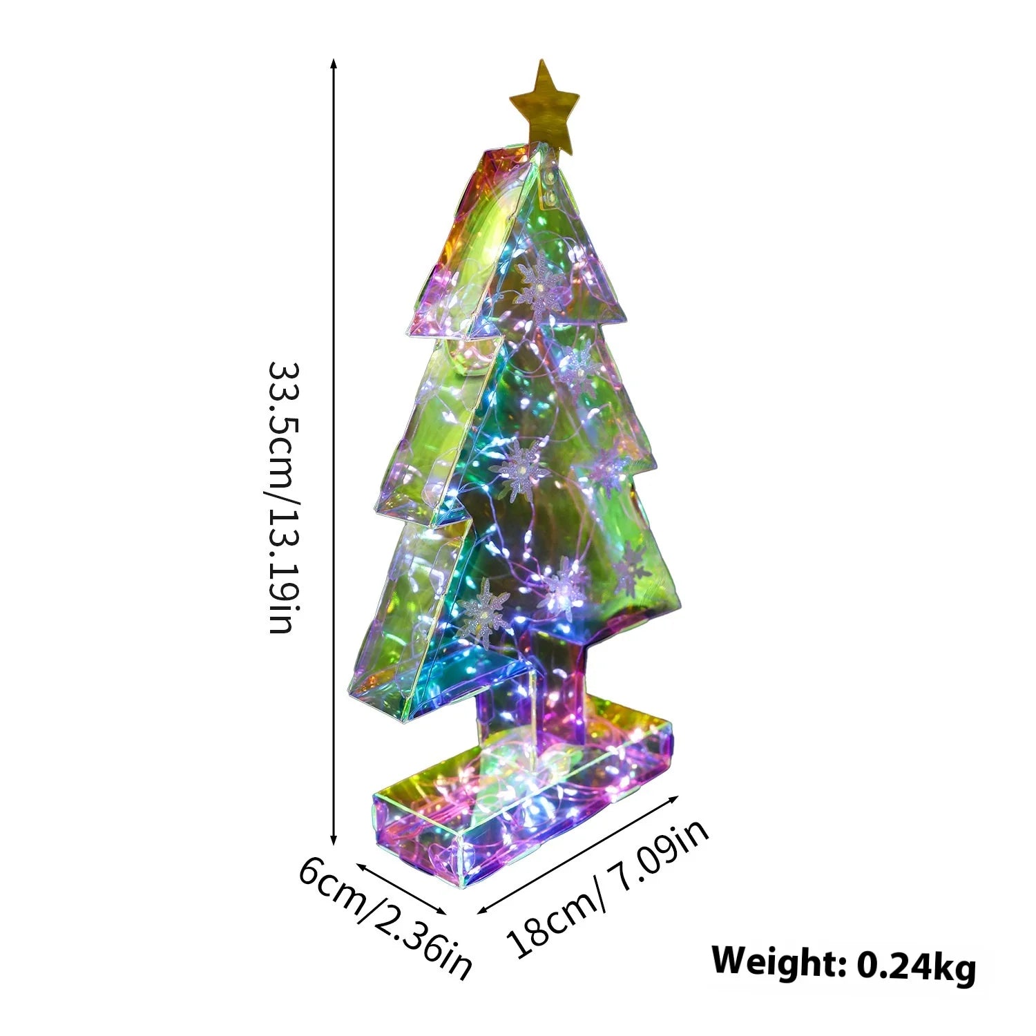 Festive Holiday Illumination Display Setup Arrangement